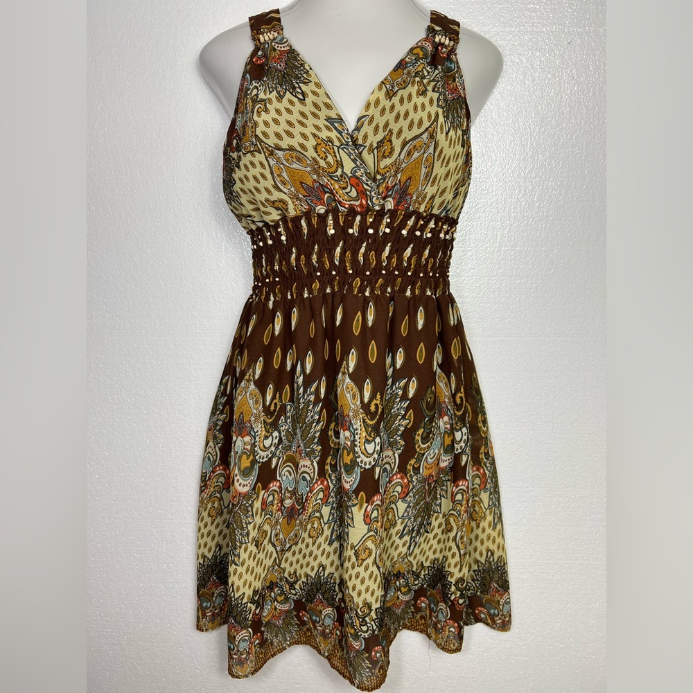 Mlle Gabrielle Y2K paisley dress size L